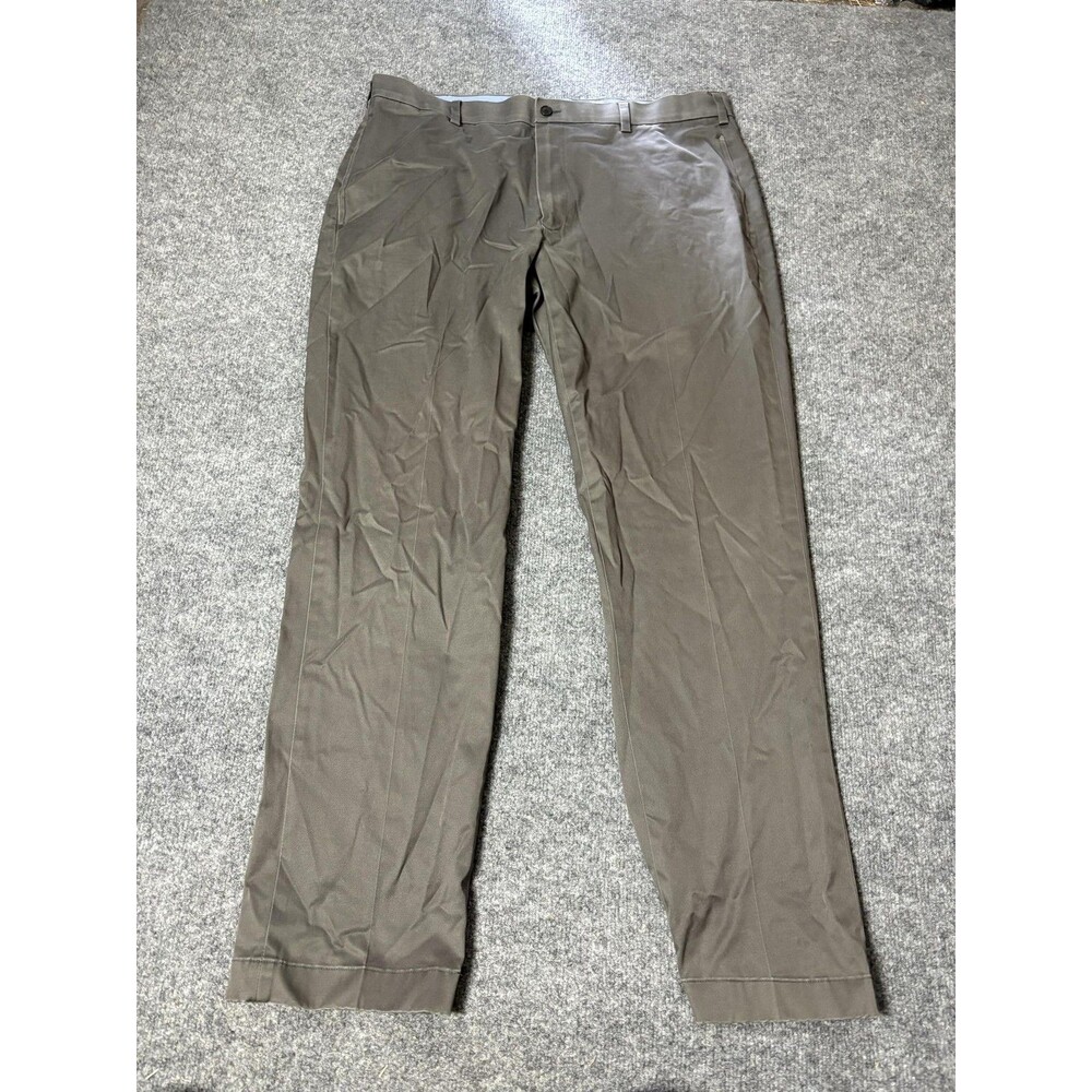 Brooks Brothers Chino Pants Mens 38x32 Gray Clark Fit Advantage Chino Stretch